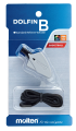 Grey basketball whistle Molten Delfin RA0080-HL with lanyard