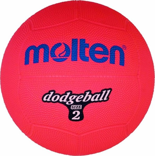 Piłka do gry w dwa ognie Molten DB2-Y dodgeball czerwona